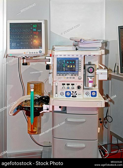 Anaesthetic Machine and Patient Monitoring Device in Hospital