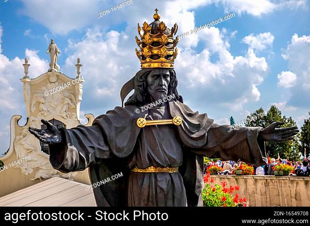 Statue of the Black Christ at Jasna Gora Monastery in Czestochowa Poland