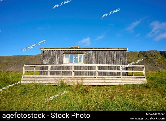 Historical, Wooden House, Farm, Summer, Herdisarvik, Sudurnes, SuÃ°urnes, Iceland
