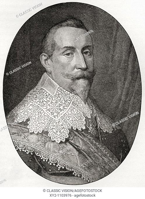 Gustav II Adolf, 1594 to 1632  King of Sweden  From the book Short History of the English People by J R  Green published London 1893