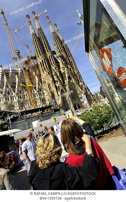 Sagrada Familia Temple. Antoni Gaudi, Barcelona, Catalonia, Spain