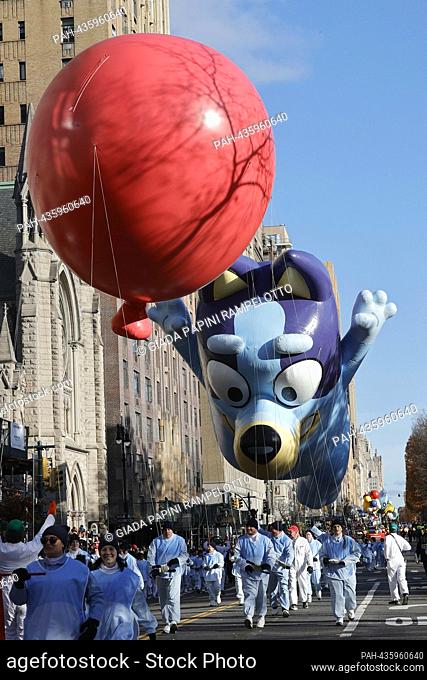 New York, USA, November 23, 2023 - Balloons at the 2023 Macys Thanksgiving Day Parade on November 23, 2023 in New York City Photo: Giada Papini...