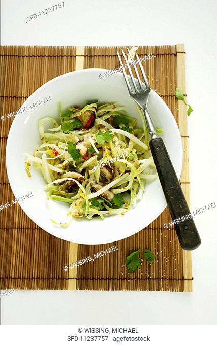 Herb salad with beansprouts (Asia)