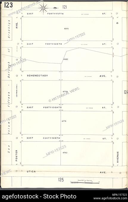 Brooklyn V. 10, Plate No. 123 [Map bounded by E. 45th St., Avenue D, Utica Ave., Foster Ave.]. Sanborn Map Company (Publisher)