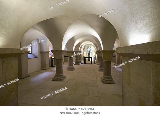 Crypt of St Marys Cathedral in Hildesheim, Lower Saxony, Germany