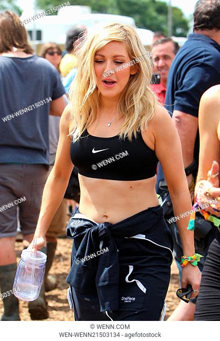 Glastonbury Festival 2014 - Celebrity sightings and atmosphere - Day 4 Featuring: Ellie Goulding Where: Glastonbury, United Kingdom When: 29 Jun 2014 Credit:...