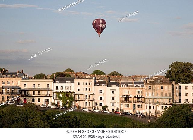 Balloning over Sion Hill, Clifton, Bristol