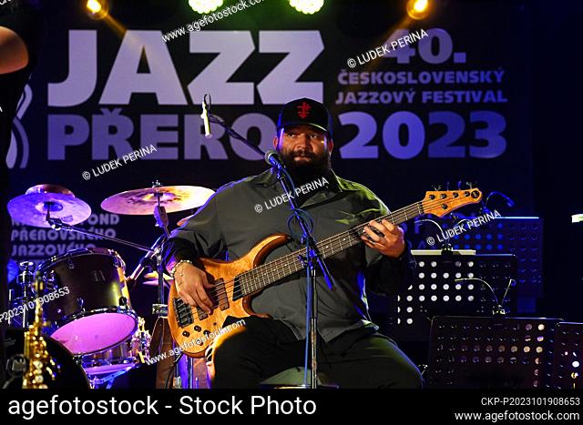 Guitarist Richard Czino performs during the concert of Peter Lipa, 80-year-old Slovak jazzman, and his band as opening the main programme of the 40th...
