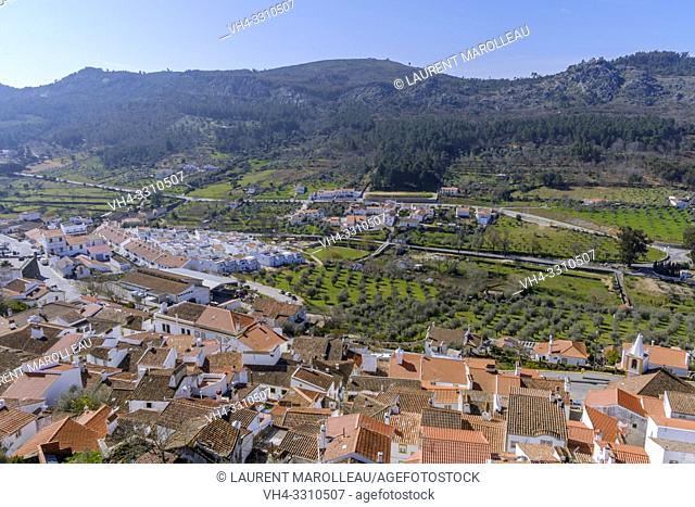 View of Castelo de Vide from the keep of the castle, Portalegre District, Alentejo Region, Portugal