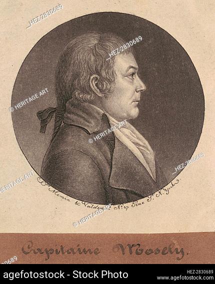 Joseph Mosely, 1796-1797. Creator: Charles Balthazar Julien Févret de Saint-Mémin