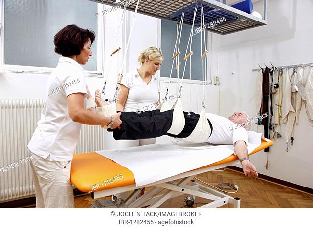 Physiotherapy, physical therapy department in a hospital, inpatient and outpatient treatment of patients, Gelsenkirchen, North Rhine-Westphalia, Germany, Europe