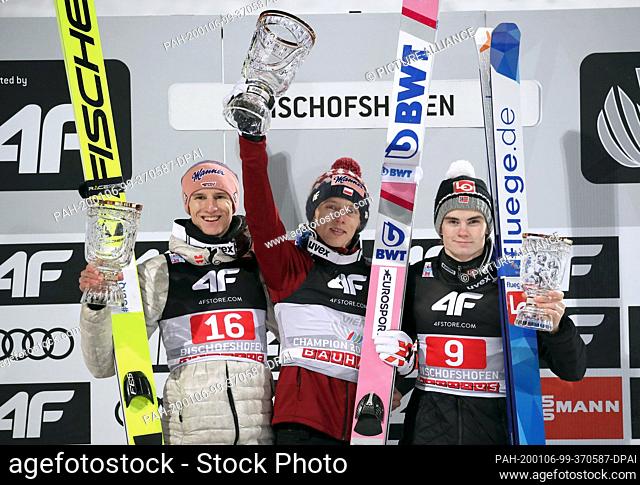 06 January 2020, Austria, Bischofshofen: Nordic skiing/ski jumping: World Cup, Four Hills Tournament, Big Hill, Men, 2nd run