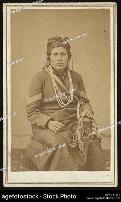 Unidentified Native American soldier in Union uniform. between 1861 and 1865