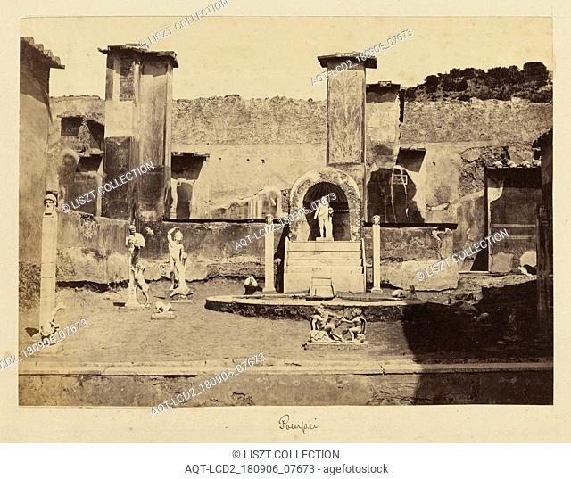 Pompei; Bisson Frères (French, active 1840 - 1864); Pompeii, Italy; about 1854 - 1864; Albumen silver print