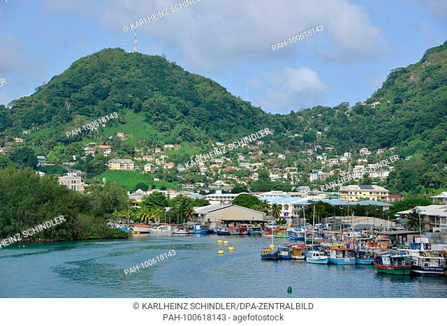 22 January 2018, Seychelles, Victoria: A view Victoria, capital of the Seychelles, on the island of Mahe. The Seychelles is an archipelago in the Indian Ocean