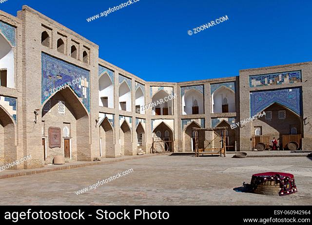 courtyard of the ancient building. Uzbekistan. Khiva
