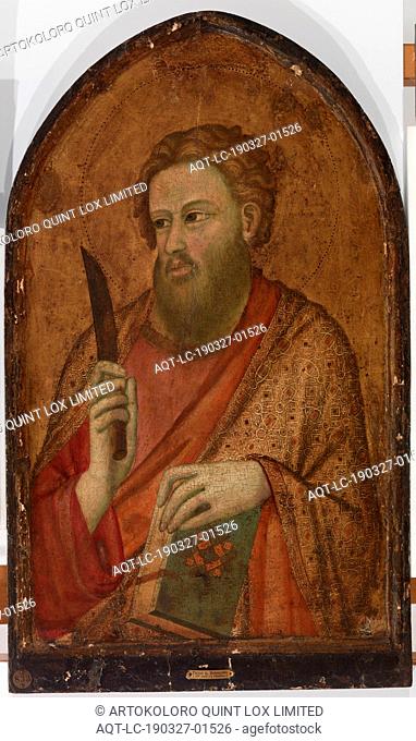 Pacino di Bonaguida: Saint Bartholomew, Pacino di Bonaguida, c. 1320, Tempera and tooled gold on panel, This painting was originally part of a larger altarpiece