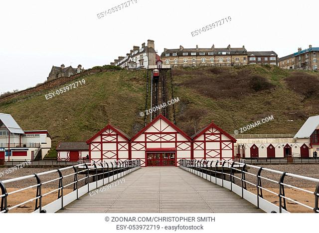 Pier at Saltburn by the Sea, North Yorkshire coast, UK