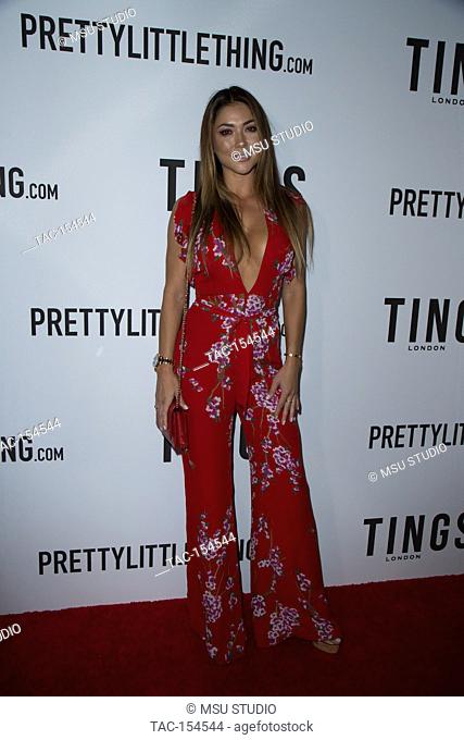 Arianny Celeste attends the ""Secret Party"" launch of TINGS London Magazine at Nightingale on August 23, 2017 in Los Angeles, California