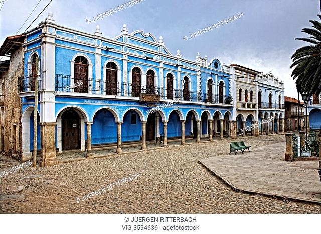 colonial architecture in historical town Totora, Bolivia, South America - Totora, Bolivia, 15/09/2011