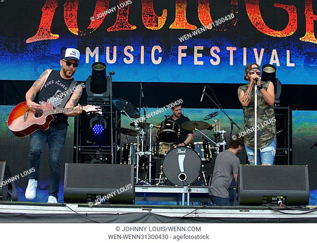Rock the Ocean's Tortuga Music Festival on April 09, 2017 in Fort Lauderdale, Florida. Featuring: Chris Lucas, Preston Brust of LoCash Where: FORT LAUDERDALE