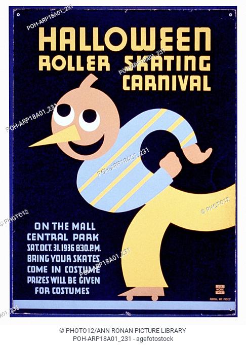Halloween roller skating carnival On the mall, Central Park New York. Bring your skates: Come in costume: Prizes will be given for costumes