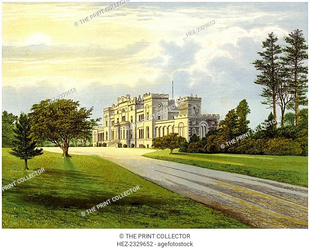 Rossie Castle, Forfarshire, Scotland, home of the Macdonald family, c1880. The house was built in c1795 for Hercules Ross