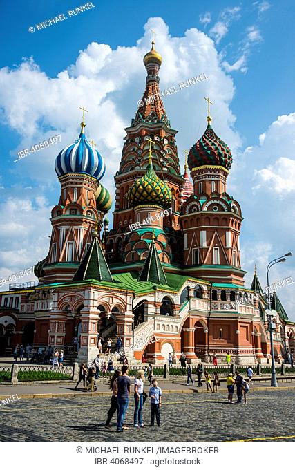 St. Basil's cathedral on the red square, Moscow, Russia