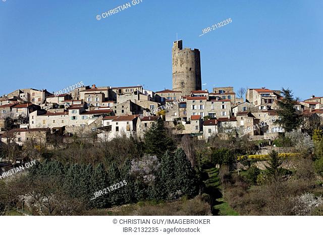 Montpeyroux village, labelled Les Plus Beaux Villages de France, The Most Beautiful Villages of France, Allier valley, Limagne Plain, Département Puy-de-Dôme