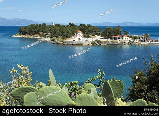 Marathonisi Island, Gythio, Mani, Lakonia, Peloponnese, Greece, Githio, Gythion, Marathonisi, Fennel Island, Europe