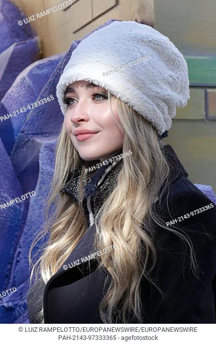 Central Park West, New York, USA, November 23 2017 - Sabrina Annlynn Carpenter attends the 91st Annual Macy's Thanksgiving Day Parade today in New York City