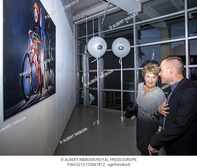 Princess Margriet of The Netherlands at the Cobra Museum, on October 01, 2019, to open the exhibition Dare to dream of the Esther Vergeer Foundation