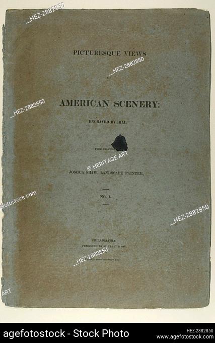 Portfolio Cover for Picturesque Views of American Scenery, No. I, 1819/21. Creator: John Hill