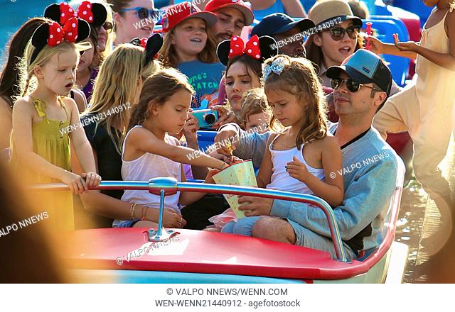 Jessica Alba celebrates her daughter Honor Marie Warren sixth birthday at Disneyland Featuring: Cash Warren, Honor Warren, Haven Warren