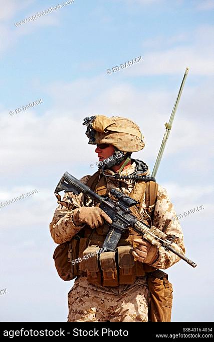 U.S. Marine on Patrol in Afghanistan's Helmand Province