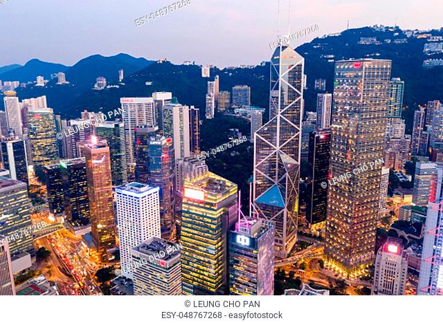 Central, Hong Kong 11 September 2018:-Hong Kong business district