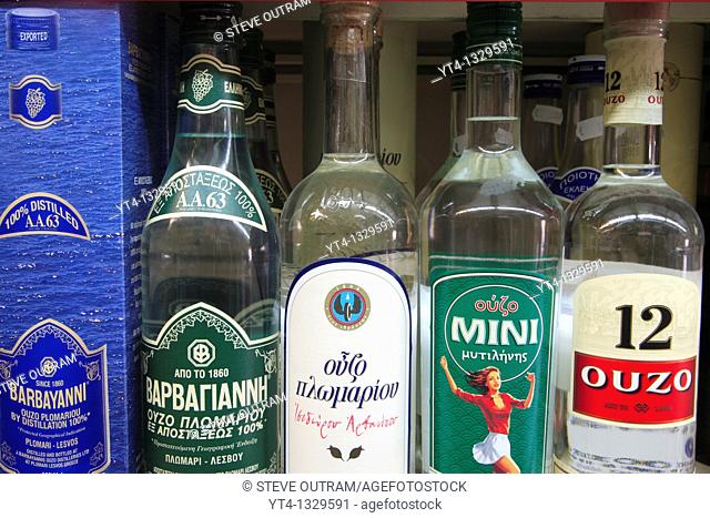 Iconic Greece  Bottles of Ouzo