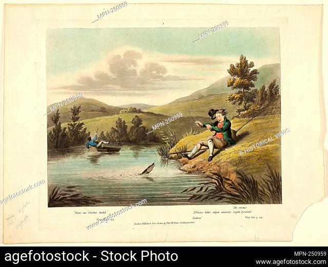 Delights of Fishing - 1823 - Charles Turner (English, 1773-1857) after Sir Robert Frankland (English, 1784-1849) published by Thomas McLean (English, active c
