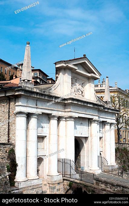 Entrance Arch to Citta Alta Bergamo