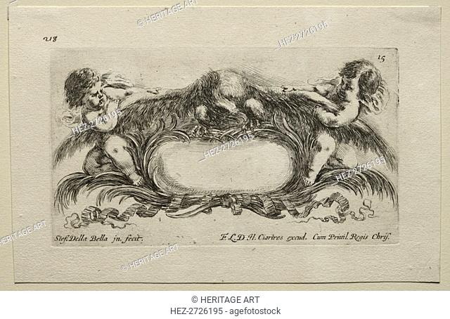 Collection of Various Caprices and New Designs of Cartouches and Ornaments: No 15. Creator: Stefano Della Bella (Italian, 1610-1664)