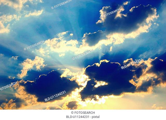 czech, air, clouds, blue, beam, daylight, aerial