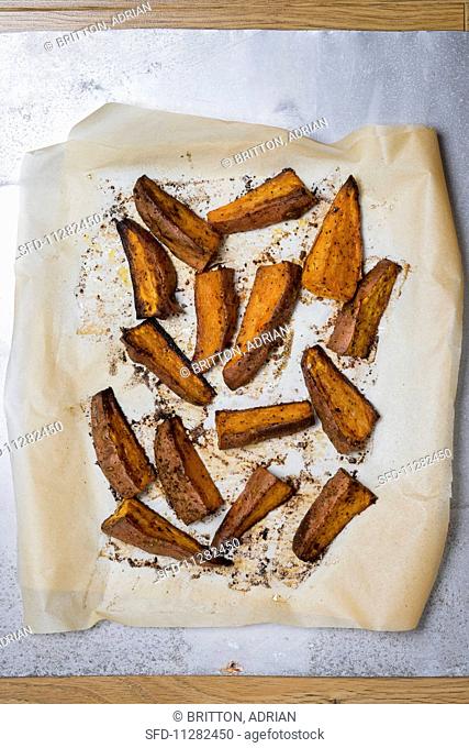 Fried sweet potato sticks
