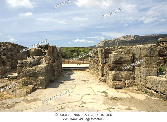 Ruins of the Roman town of Baelo Claudia, Bolonia, archaeological site, II century, Tarifa, province of Cádiz, Andalucia, Spain