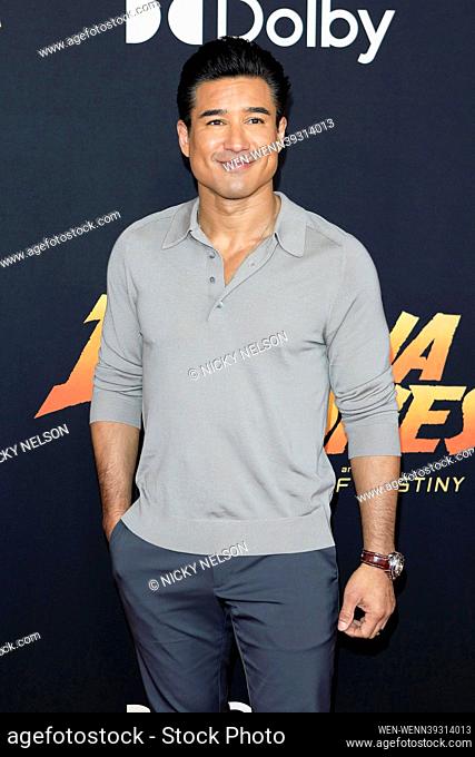 Indiana Jones and the Dial of Destiny Los Angeles Premiere at the El Capitan Theatre on June 14, 2023 in Los Angeles, CA Featuring: Mario Lopez Where: Los...