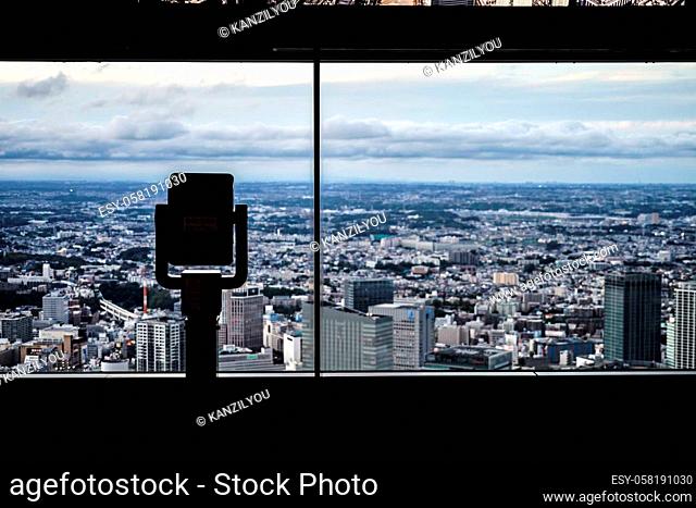 Yokohama Landmark Tower observation deck of the image. Shooting Location: Yokohama-city kanagawa prefecture
