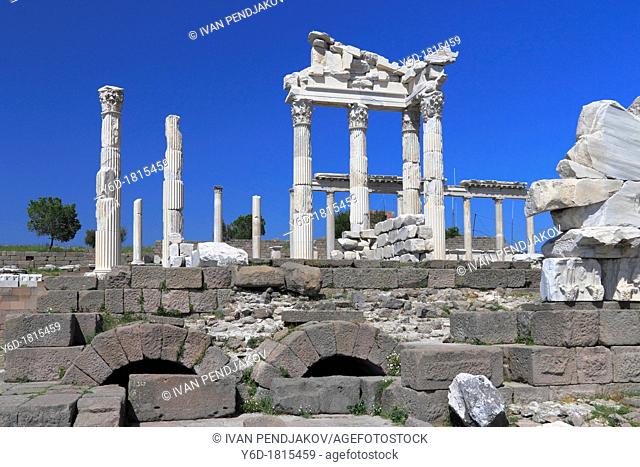 Temple of Trajan in Ancient Pergamon, Bergama, Turkey