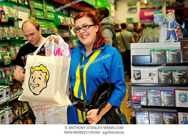 'Fallout 4' video game launch at the GAME store in the Bullring Shopping Centre Where: Birmingham, United Kingdom When: 09 Nov 2015 Credit: Anthony Stanley/WENN