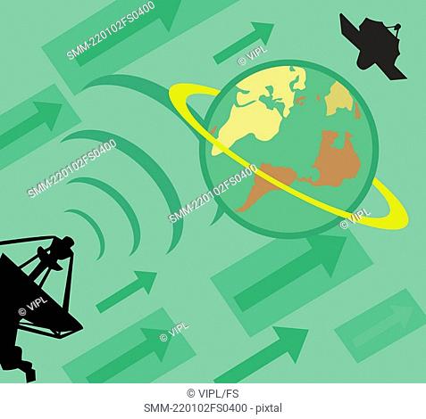 Worldwide satellite connection
