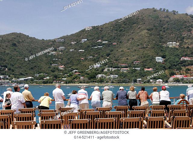 Road Bay, Observation Deck. Holland America Caribbean cruise from New York, MS Noordam. Tortola. British Virgin Islands