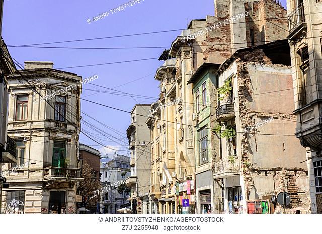 old street in Bucharest